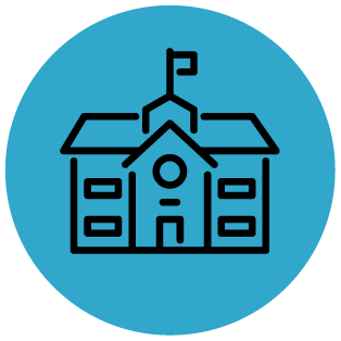 icon of a school building